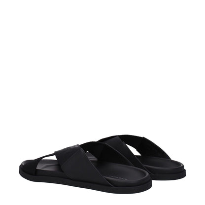 Givenchy Black Fabric Slippers