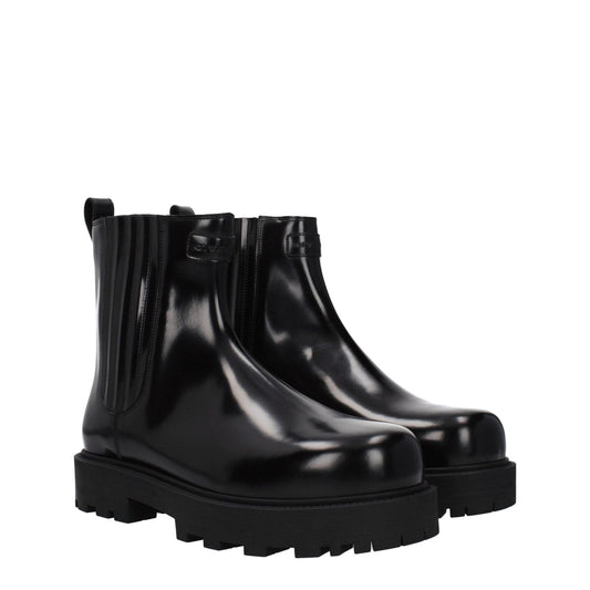 Givenchy Black Leather Ankle Boots GI-9485444088073-EU35/US5
