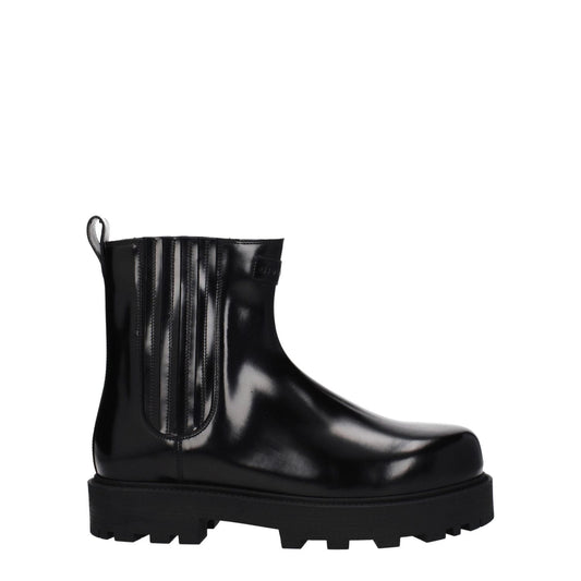 Givenchy Black Leather Ankle Boots GI-9485444088073-EU35/US5