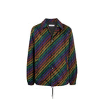 Men's Givenchy Rainbow Chain Nylon Jacket with logo detail and button closure, featuring elasticated cuffs and drawstring hem