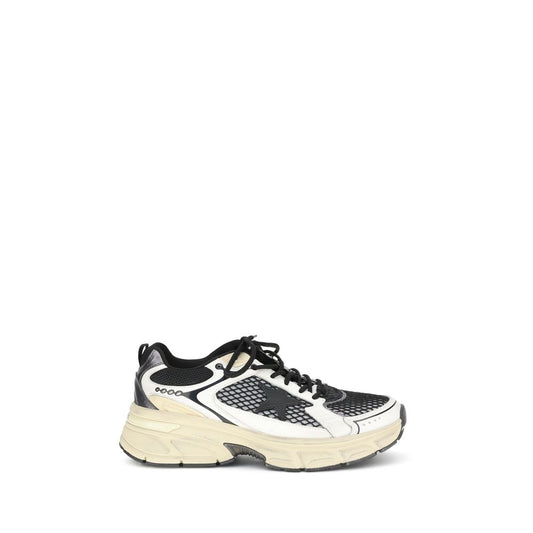 Golden Goose Multicolor Polyester Athletic Sneakers with taupe leather, beige TPU star, and rose gold heel for stylish comfort.