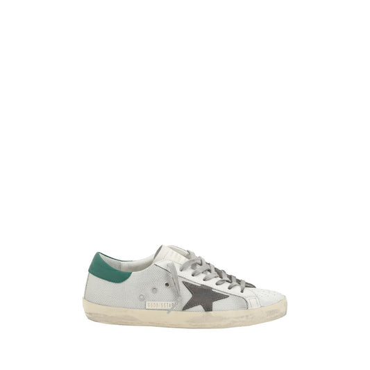 Golden Goose White Calf Leather Bos Taurus Low Top Sneakers