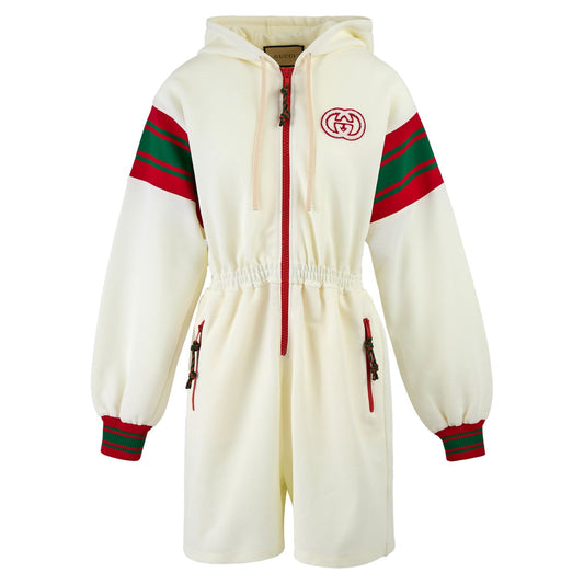 Gucci Gucci Cream Polyester Hooded Logo Sweatsuit 720582XJEWO9782 1728,46 | L,67466920096,Cream,Gucci,Jumpsuits - Women - Clothing,New with tags,Women