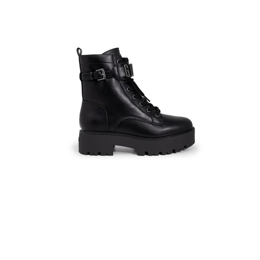 Guess Black Polyethylene Lace-Up Boots
