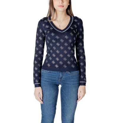 Guess Blue Viscose Sweatshirt