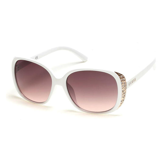 Guess Guess White Resin Sunglasses GUGF03825921FAC 1728,Guess,New with tags,Sunglasses for Women - Sunglasses,White,Women