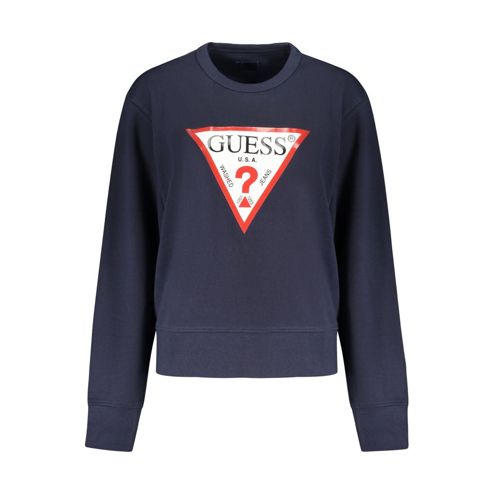 Guess Jeans Blue Cotton Women Sweater GU-39650-S