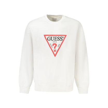 Guess Jeans White Cotton Men's Sweater