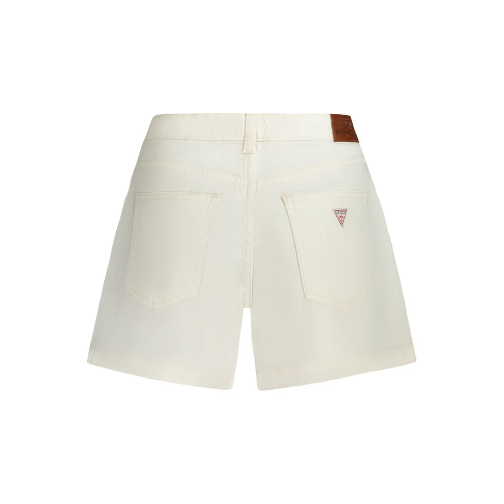 Guess Jeans White Cotton Short
