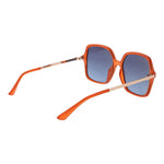 Guess Orange Women Sunglass with square gradient lenses, 100% UVA & UVB protection, orange full-rim frame for fashion-forward style.