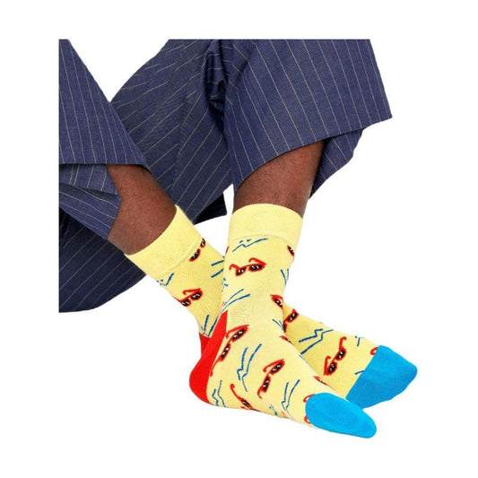 Happy Socks Yellow Cotton Tights & Sock 1728,36-40,71956299936,Clothing,Happy Socks,New with tags,Tights & Socks - Women - Clothing,Women,Women - Clothing,Yellow Happy Socks HA-8995700135-36-40