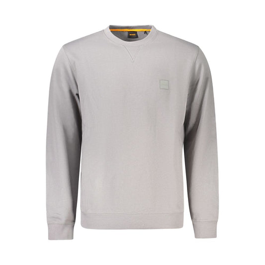 Hugo Boss Gray Cotton Men Sweater BO-39723-S