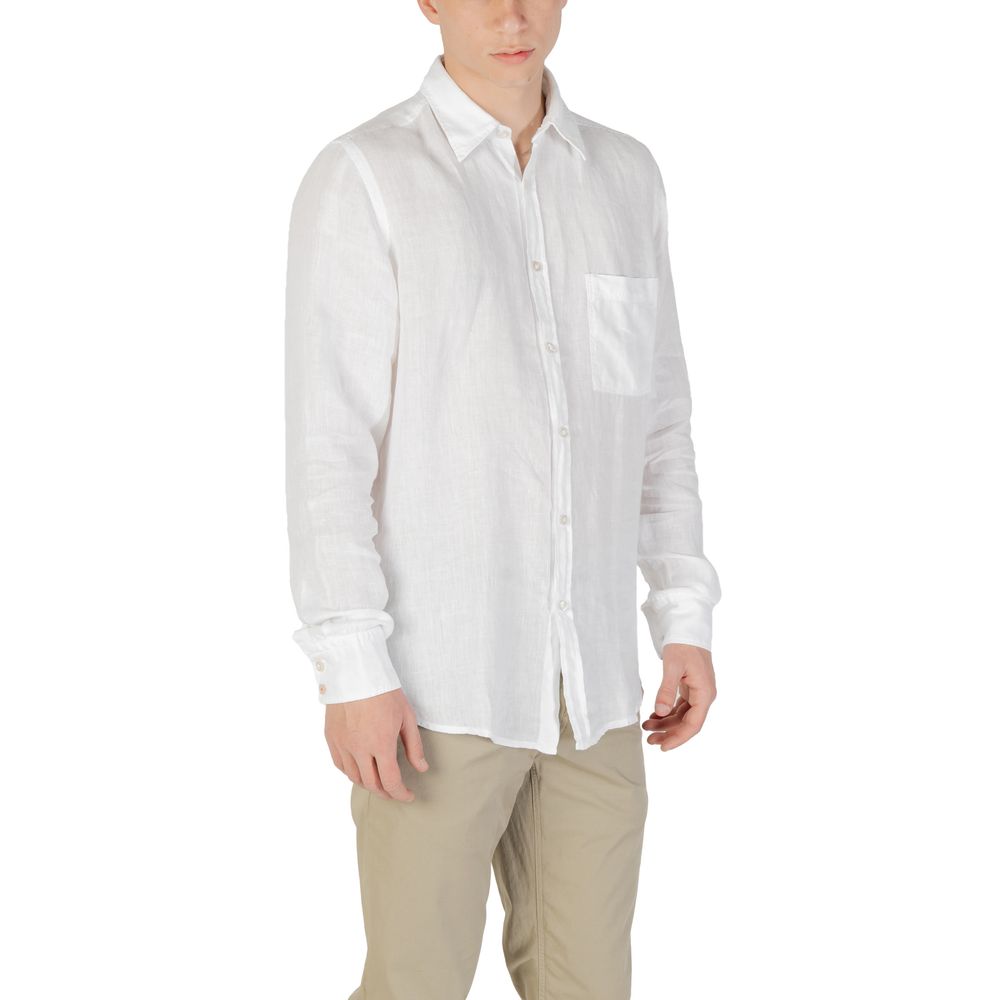 Hugo Boss White Linen Dress Shirt