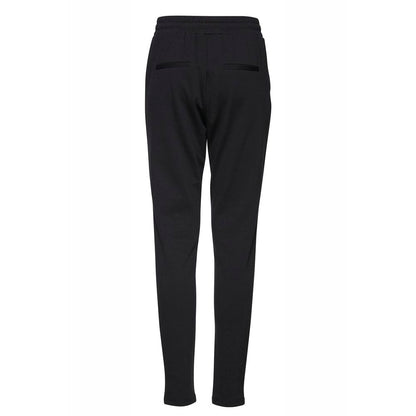 ICHI Black Polyester Pant