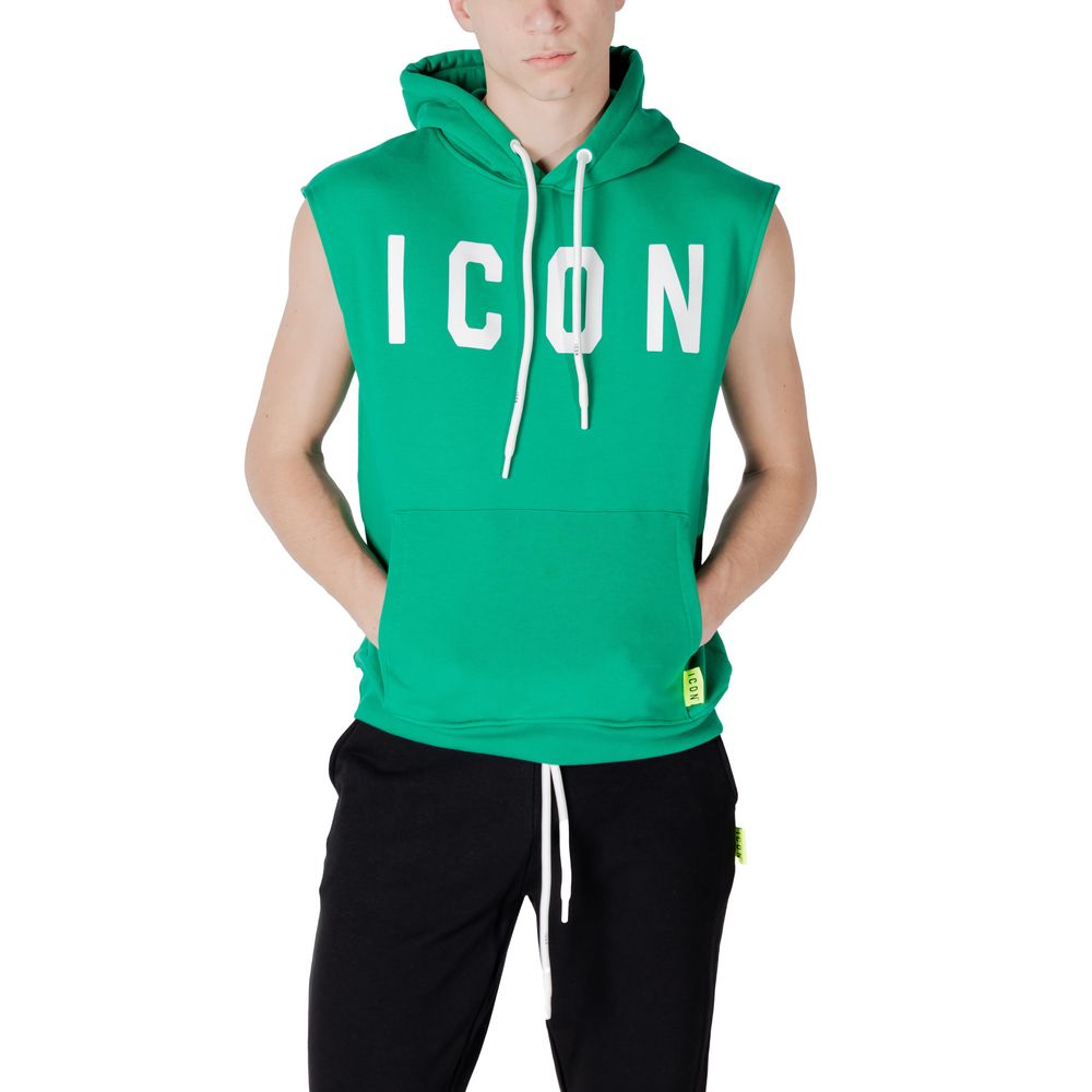 Icon Green Cotton Hoodie