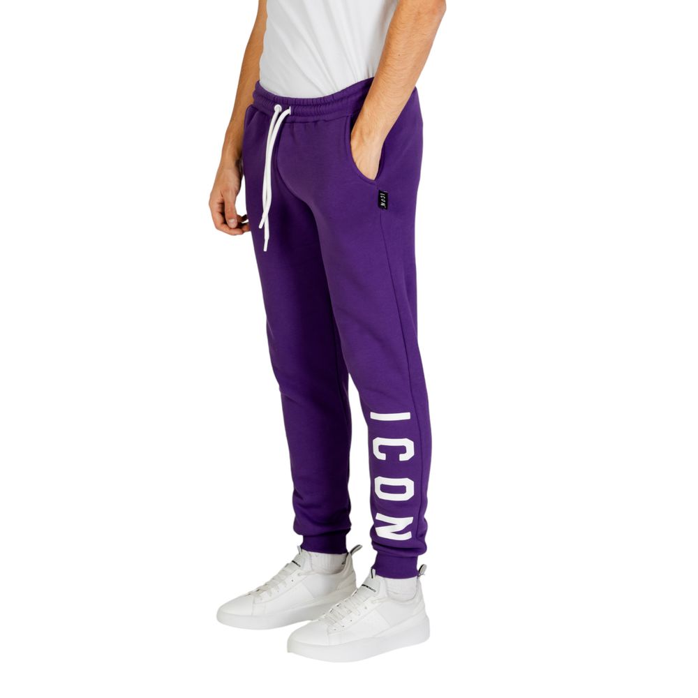 Icon Purple Cotton Joggers (Workout Pants)