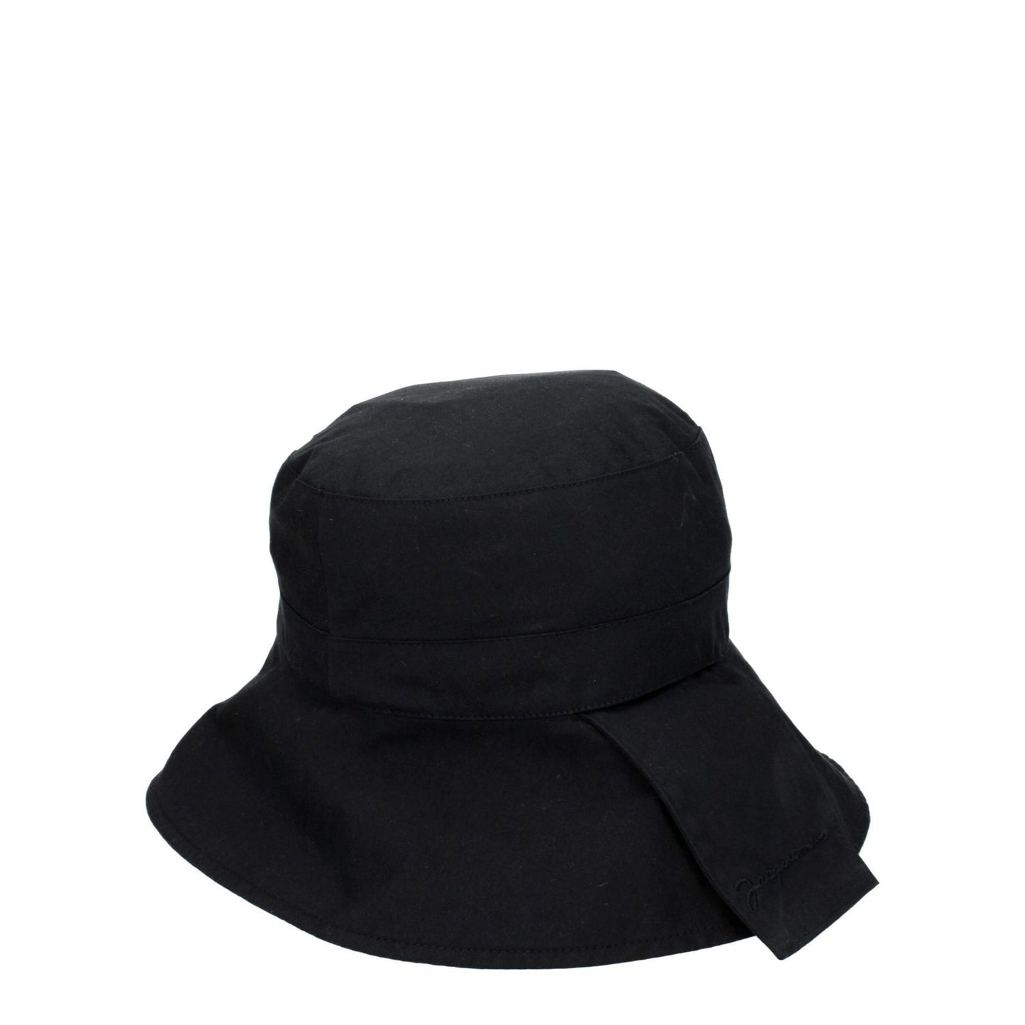 Jacquemus Black Cotton Bucket Hat