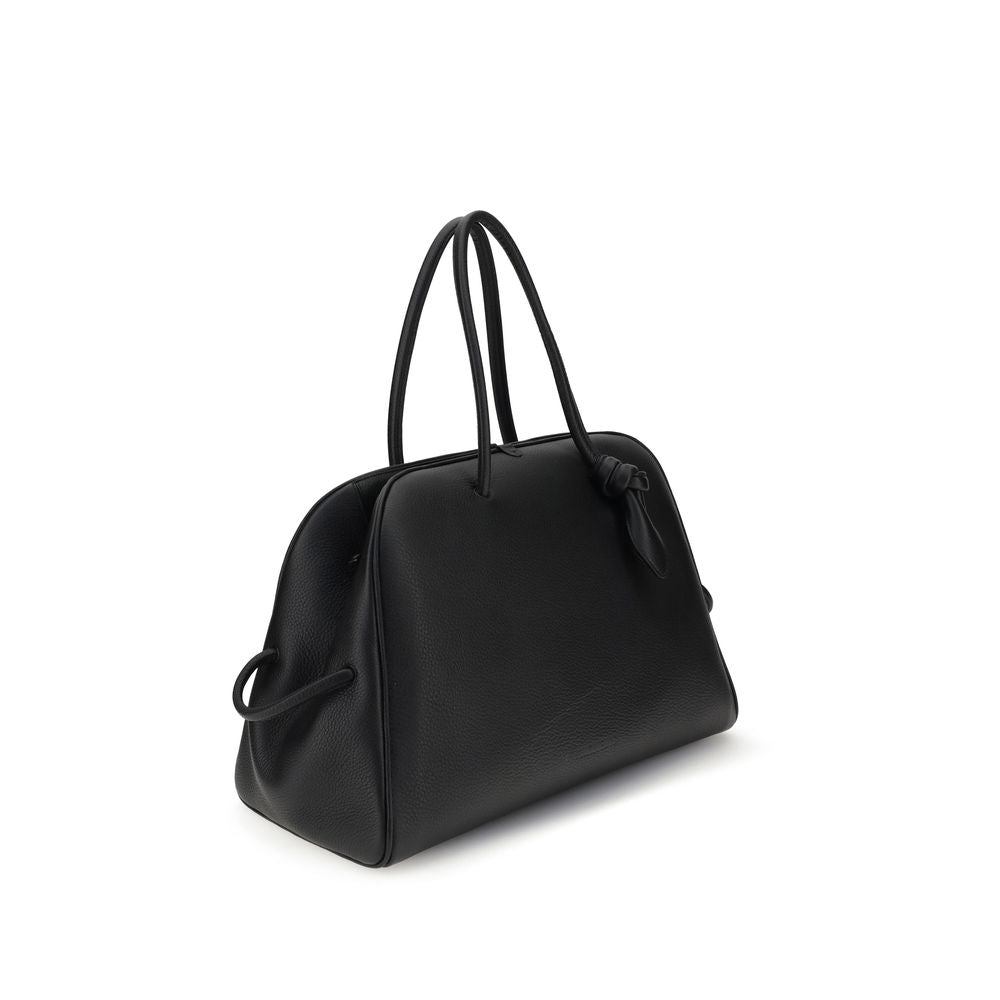 Front view with bag zipped and handles upright.