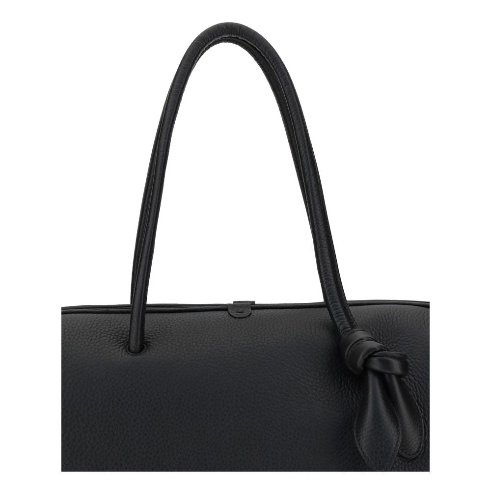 Front view with bag zipped and handles upright.