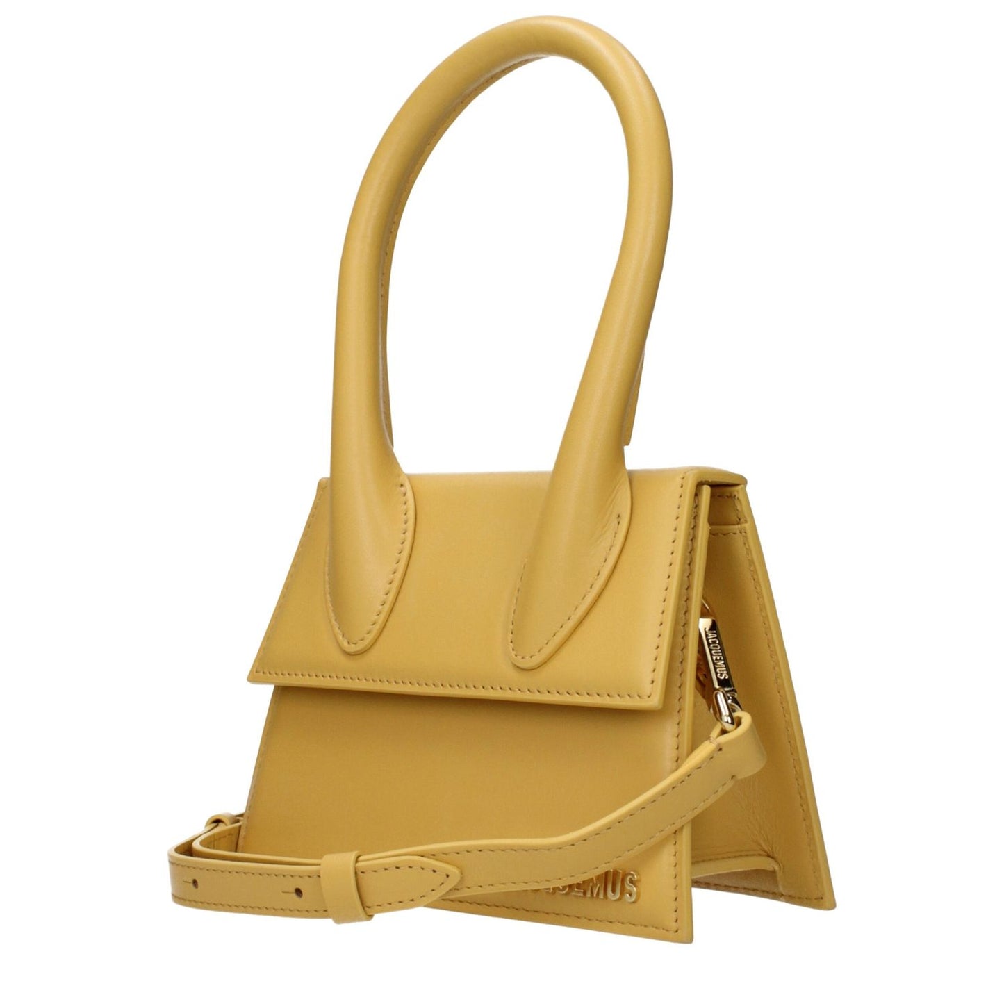 Jacquemus Yellow Leather Handbag