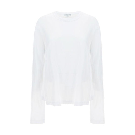 James Perse Cotton long sleeve Sweater JA-WUC3843WHT-0/XS