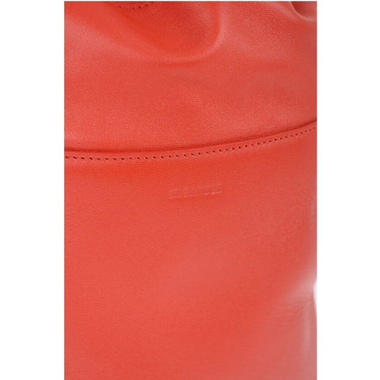 Jil Sander Jil Sander Leather Handbag with Drawstring Closure JIP617255GD 1728,74866327712,Bags,Jil Sander,New with tags,Red,Tote Bags - Women - Bags,Women,Women - Bags