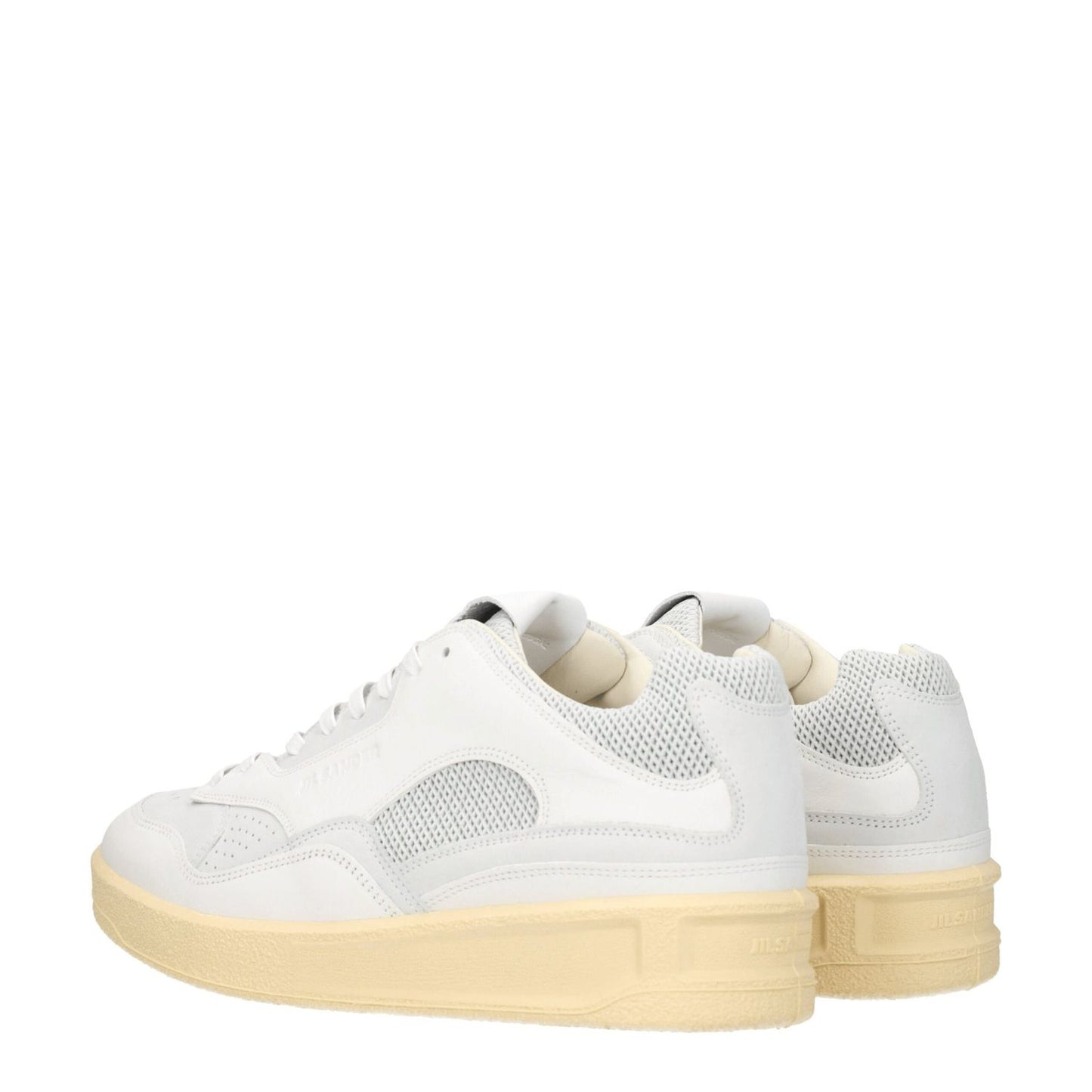 Jil Sander White Leather Low Top Sneakers