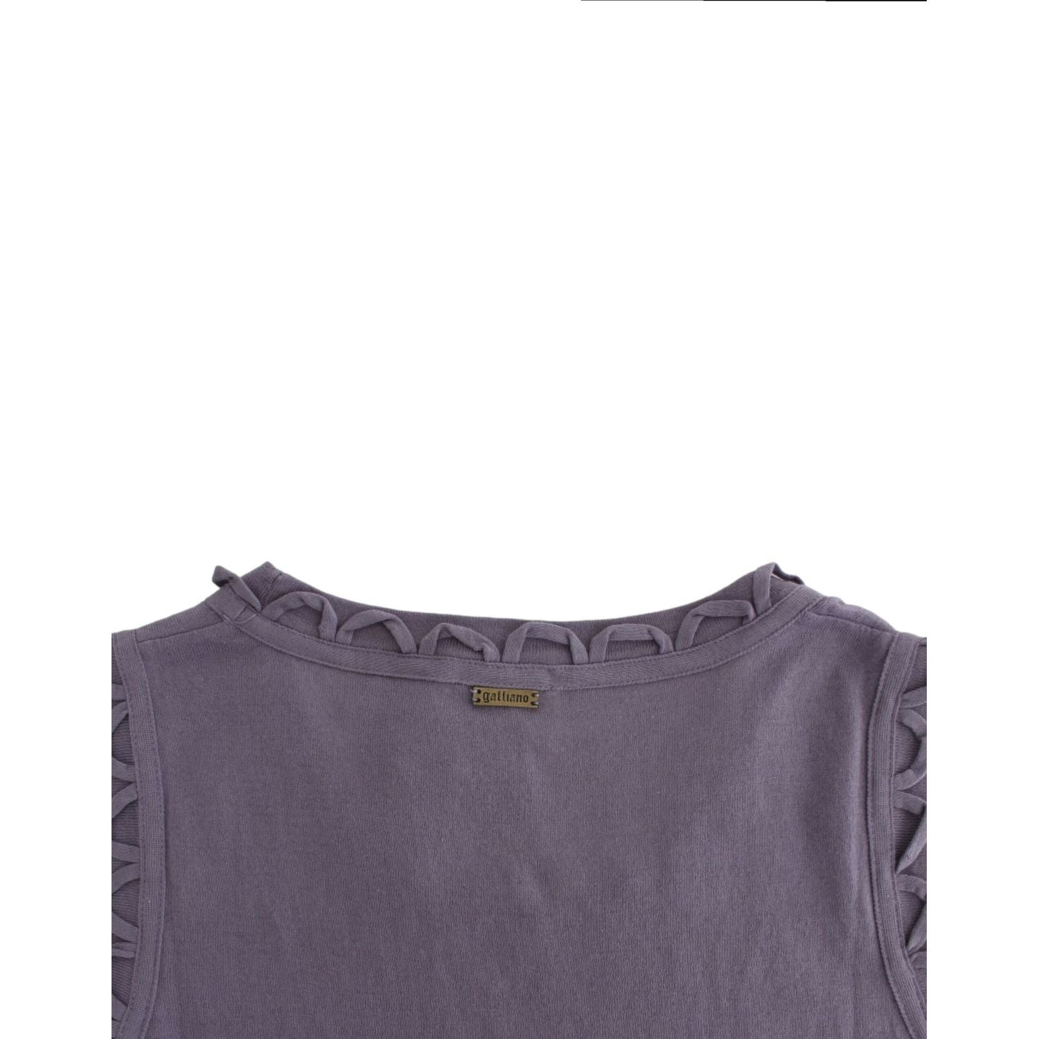 John Galliano Purple cotton jersey dress