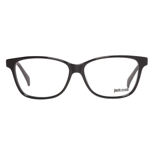 Just Cavalli Black Plastic Frames for women, model JC0686-001-54, featuring plastic material and dimensions 54/13/140 mm.
