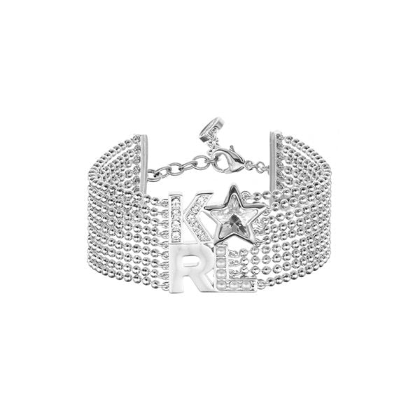 KARL LAGERFELD JEWELS JEWELRY Mod. 5483575 silver bracelet with star design