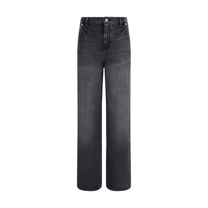 Kenzo Black Cotton Straight-Leg Jeans Kenzo