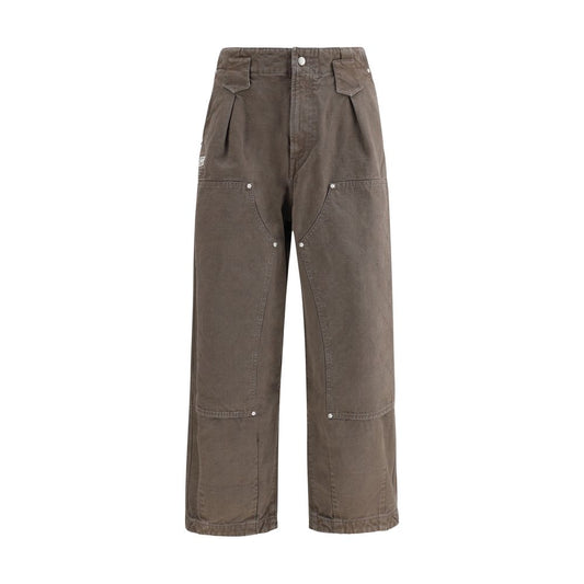 Kenzo Brown Cotton Casual Pants Kenzo