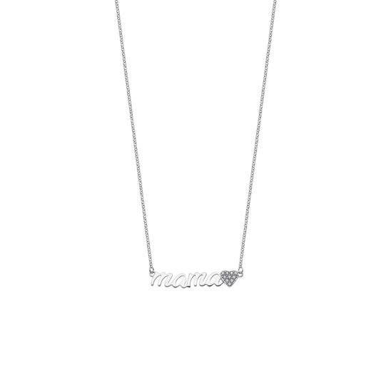 LOTUS JEWELS JEWELRY Mod. LP1808-1/1 necklace with 'mama' pendant and diamond accent