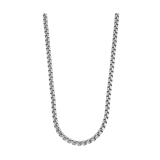 Silver chain necklace, LOTUS JEWELS JEWELRY Mod. LS2298-1/1, elegant jewelry piece.