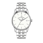 LUCIEN ROCHAT MOD. R0453115001 gent's quartz wristwatch, silver 39 mm case with date function, elegant and sophisticated timepiece.