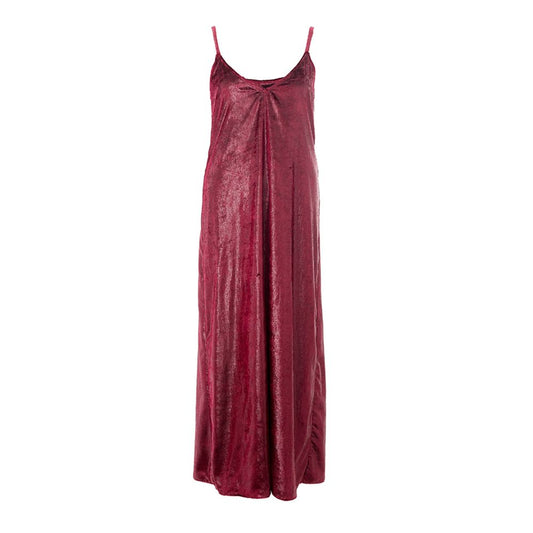 Lardini Bordeaux Polyester Cocktail Dress Lardini