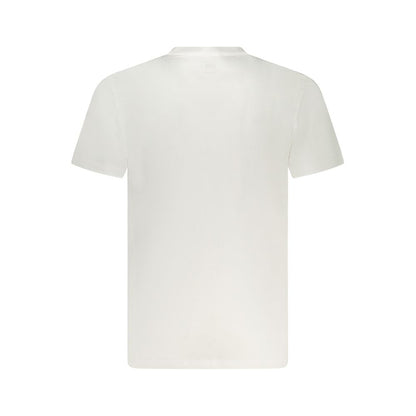 Lee White Cotton Men T-Shirt back view, short sleeve, crew neck, 100% cotton, comfortable fit, essential wardrobe piece