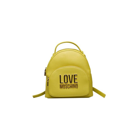 Love Moschino Love Moschino Yellow Polyethylene Women Backpack LO-24721 1728,67345744032,Backpacks - Women - Bags,Love Moschino,New with tags,Women,Yellow