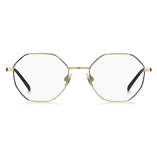 M Missoni Black Metal Frames with polygonal lenses, size 51/17/140 mm, featuring stylish design for women.