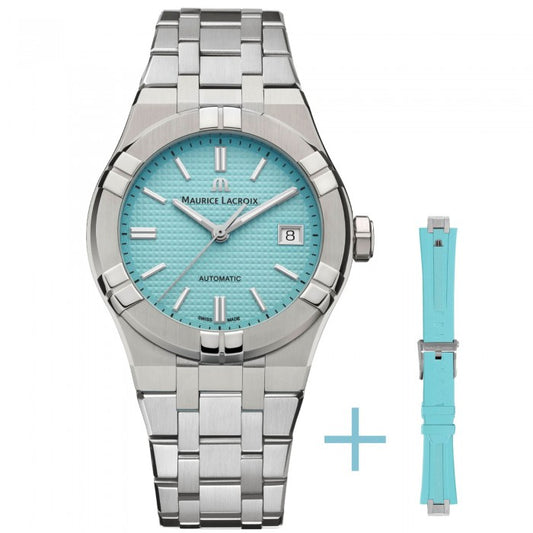 MAURICE LACROIX MOD. AIKON AUTOMATIC LIMITED EDITION wristwatch, stainless steel case and bracelet, water-resistant 20 ATM, date function.
