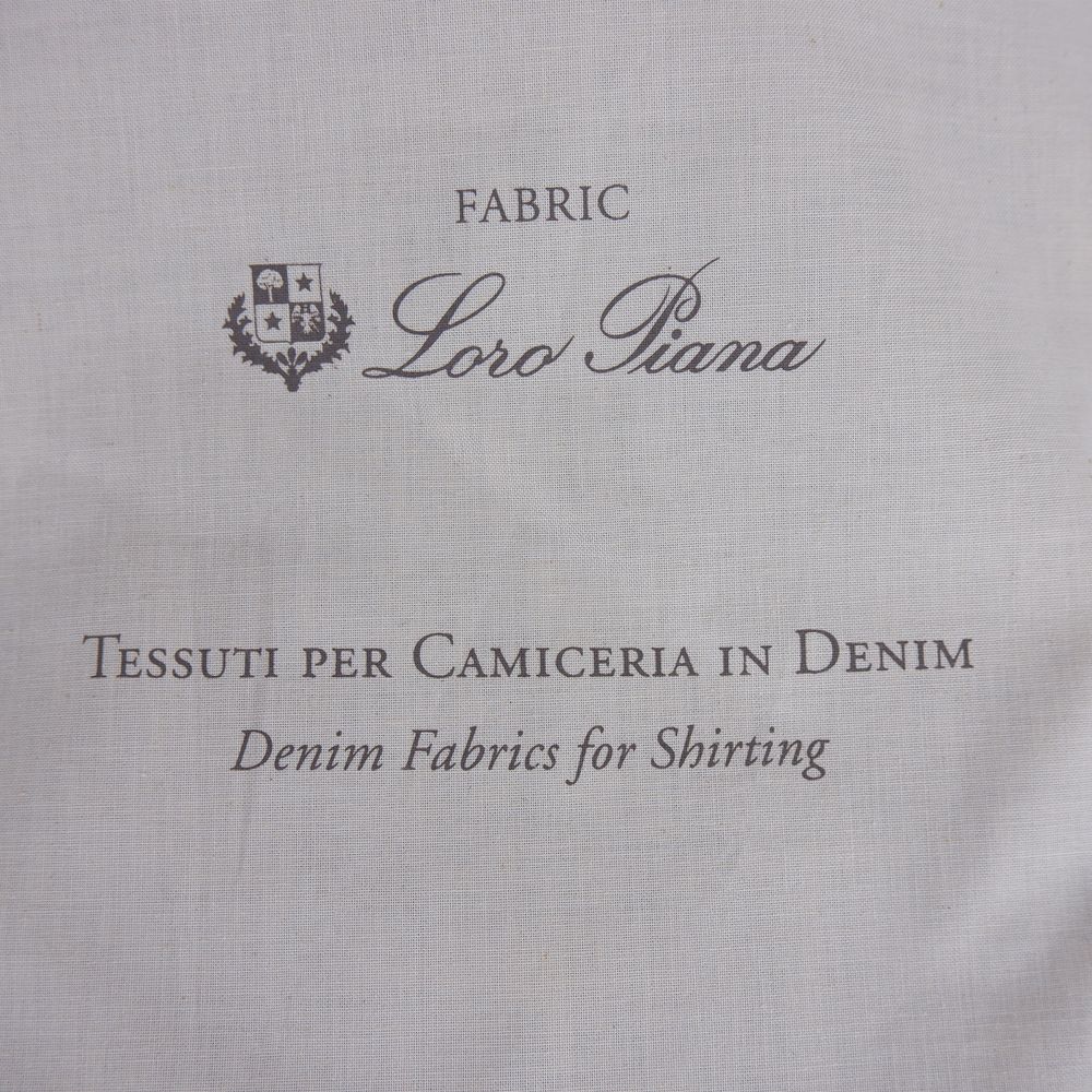 Loro Piana fabric label for denim fabrics for shirting