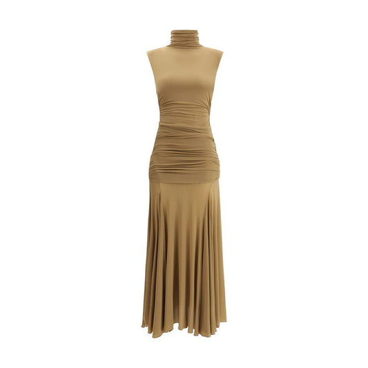 Magda Butrym Long Dress with draping MA-161725BEIGE-IT38 | S