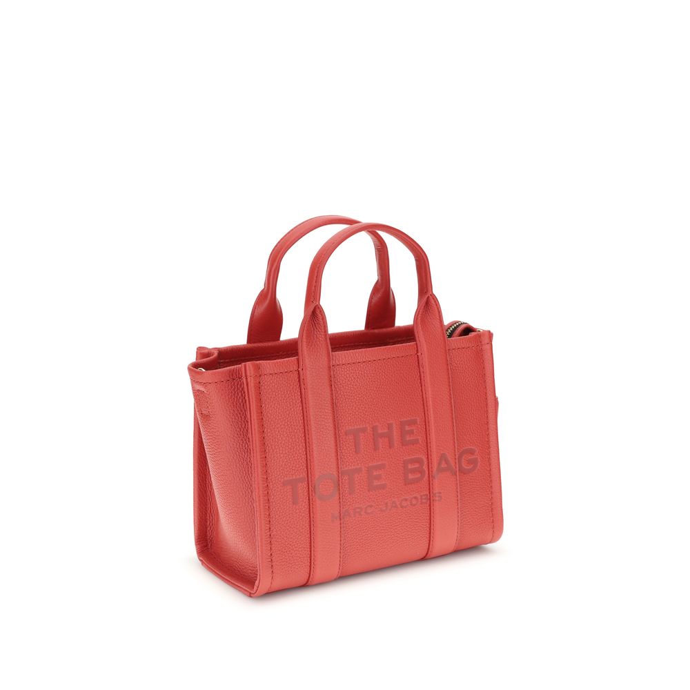 Marc Jacobs Red Calf Leather Bos Taurus Handbag with tubular handles and adjustable strap