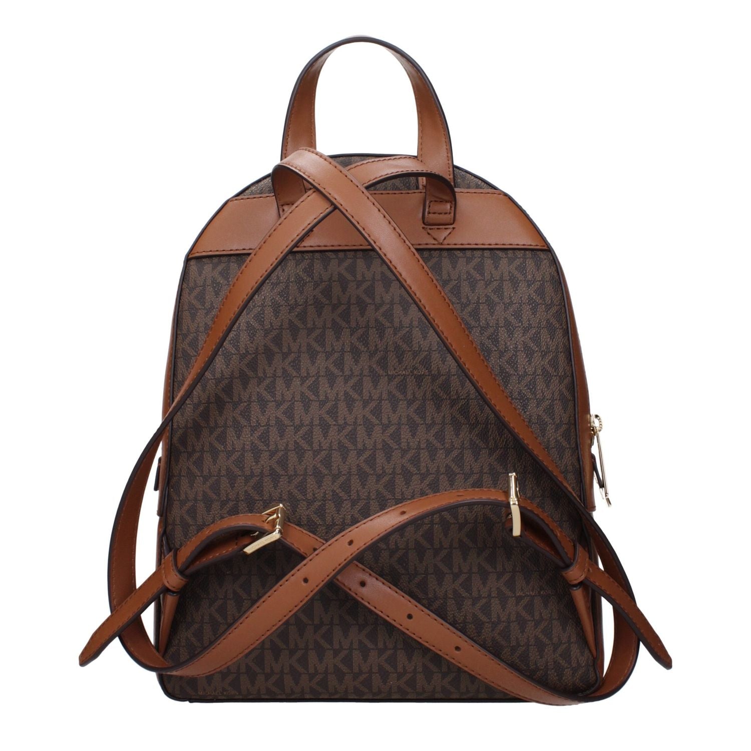 Front view with bag zipped and handles upright.