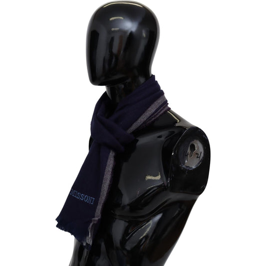 Missoni Missoni Authentic Wool Scarf with Striped Pattern MS1993 Category-Accessories,Gender-Men,Material: 100% Wool,Men,Missoni,Multicolor,New with tags,Scarves - Men - Accessories,Subcategory-Scarves
