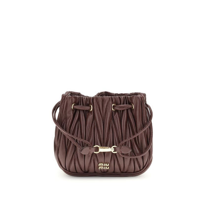Miu Miu Bordeaux Calf Leather Bos Taurus Wallet