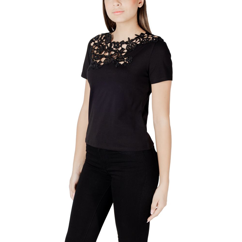 Morgan De Toi Black Cotton T-Shirt