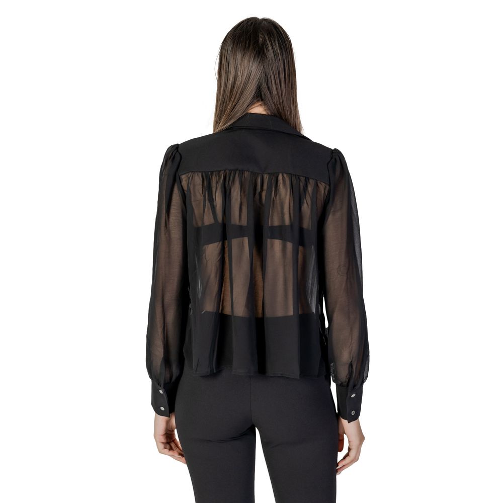 Morgan De Toi Black Polyester Blouse