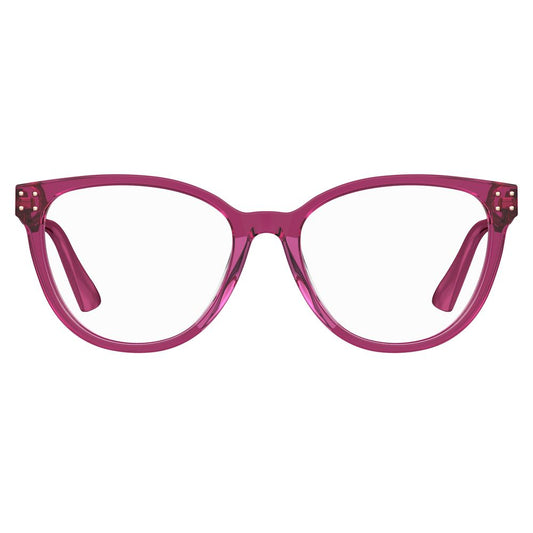 Moschino Fuchsia Acetate Frames for women, stylish design, 54/17/140 mm, high-quality acetate material.
