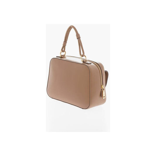 Moschino Moschino LOVE Faux Leather bag with braided Handle MOP483458GD 1728,74866327712,Bags,Brown,Moschino,New with tags,Tote Bags - Women - Bags,Women,Women - Bags